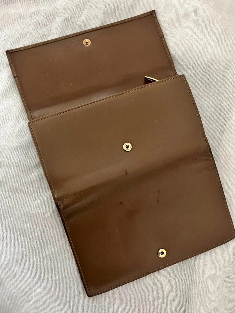 Salvatore Ferragamo Brown Leather Continental Wallet